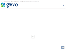 Tablet Screenshot of gevo.com